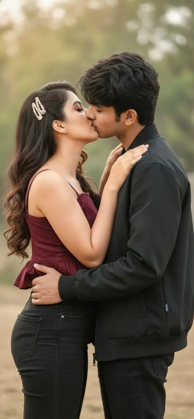 Couple Kiss Pic