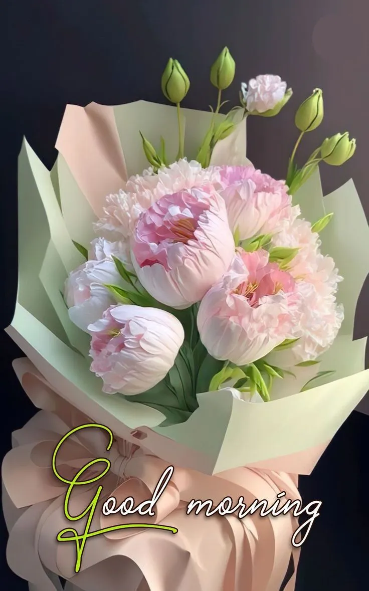 Good Morning Photo With Beautiful Flowers