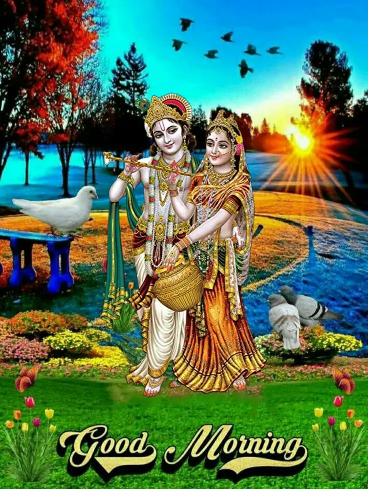 Radha Krishna Good Morning Images